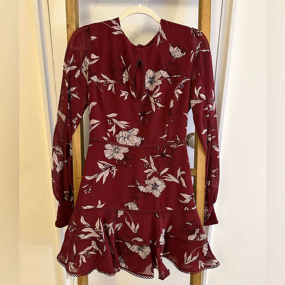 Bardot Wine Mini Dress